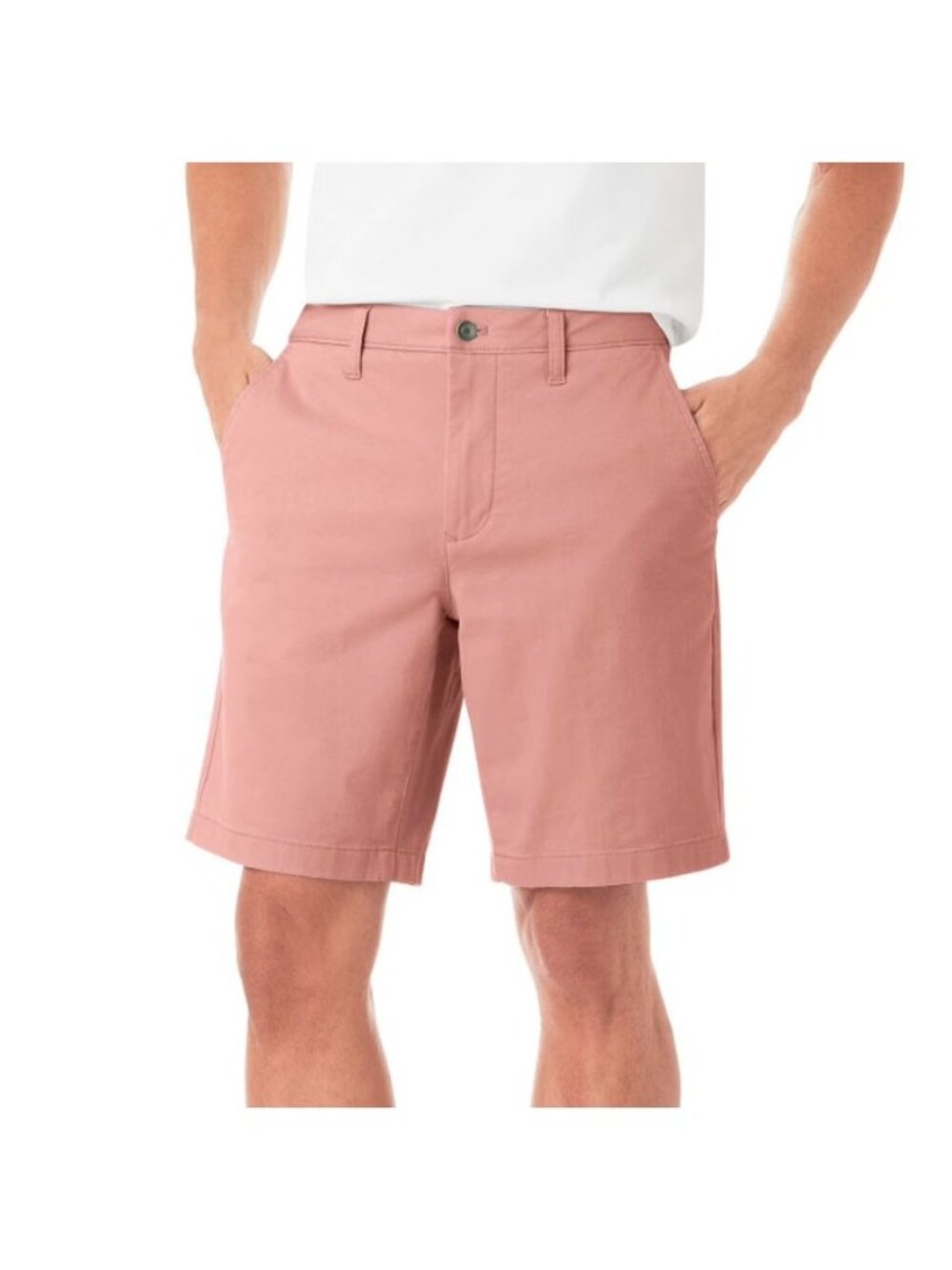 Member's Mark Men's Everyday Flat Front Twill Shorts-Pink-Size 40-NWT